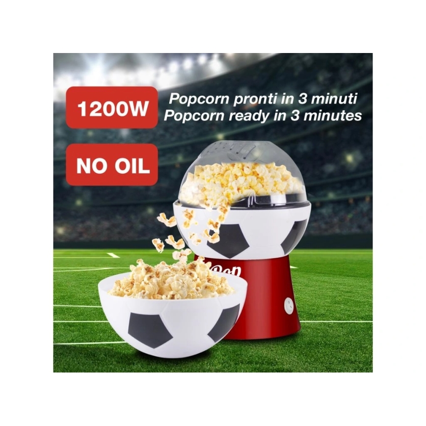Beper - Popcornmaschine 1200W/230V Fußball