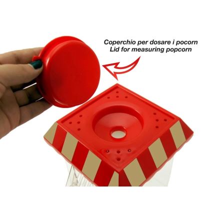 Beper - Popcornmaschine 1200W/230V rot