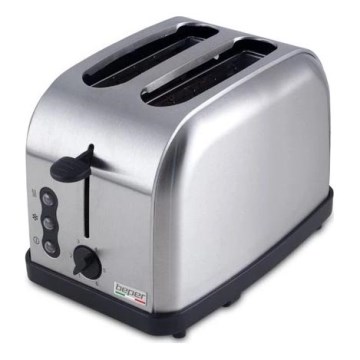 Beper - Toaster mit zwei Schlitzen 900 W/230 V, Edelstahl