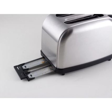 Beper - Toaster mit zwei Schlitzen 900 W/230 V, Edelstahl