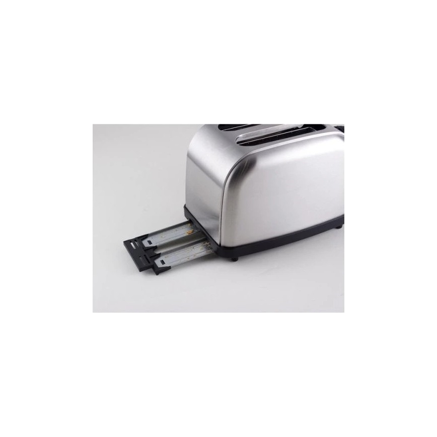 Beper - Toaster mit zwei Schlitzen 900 W/230 V, Edelstahl