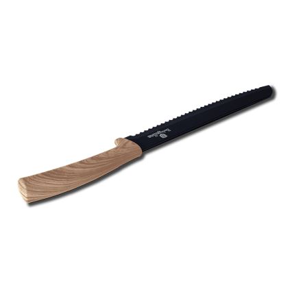 BerlingerHaus - Edelstahl Brotmesser 20 cm schwarz/braun