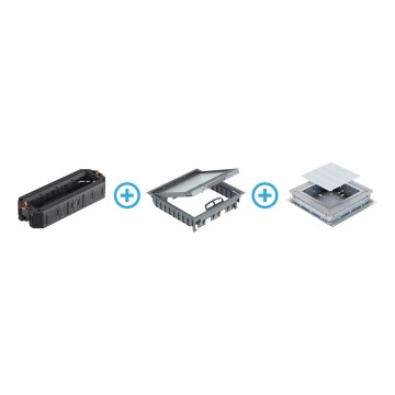 BETTERMANN - Bodenbox für Beton 24 Module (12 Geräte 45x45)