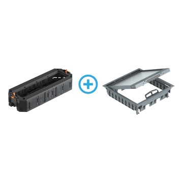 BETTERMANN - Bodenbox für Doppelböden 24 Module (12 Geräte 45x45)