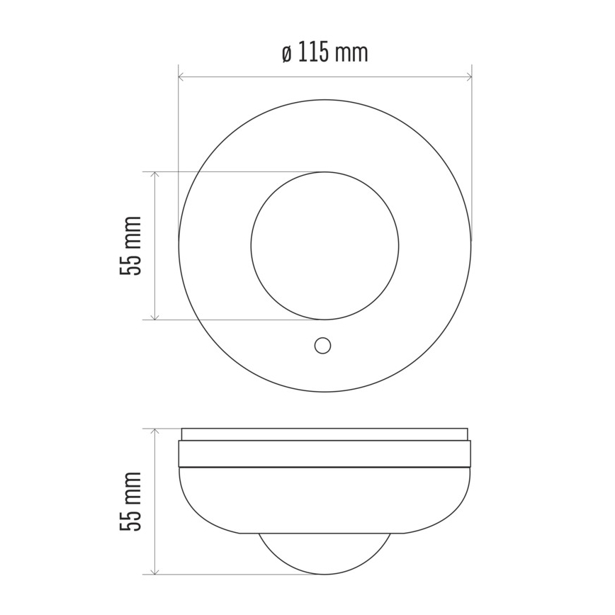 Bewegungsmelder PIR B 360° 1200W/230V weiß