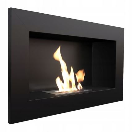 Kratki - Eingebauter BIO-Kamin 37,4x64,8 cm 1 kW schwarz