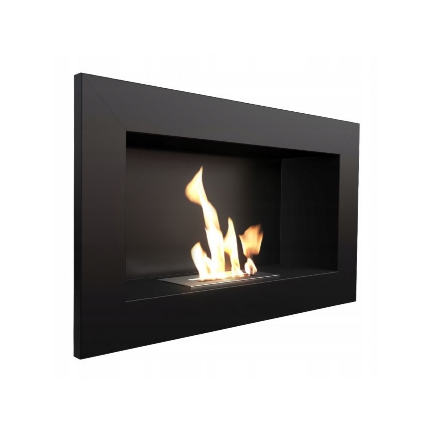Kratki - Eingebauter BIO-Kamin 37,4x64,8 cm 1 kW schwarz