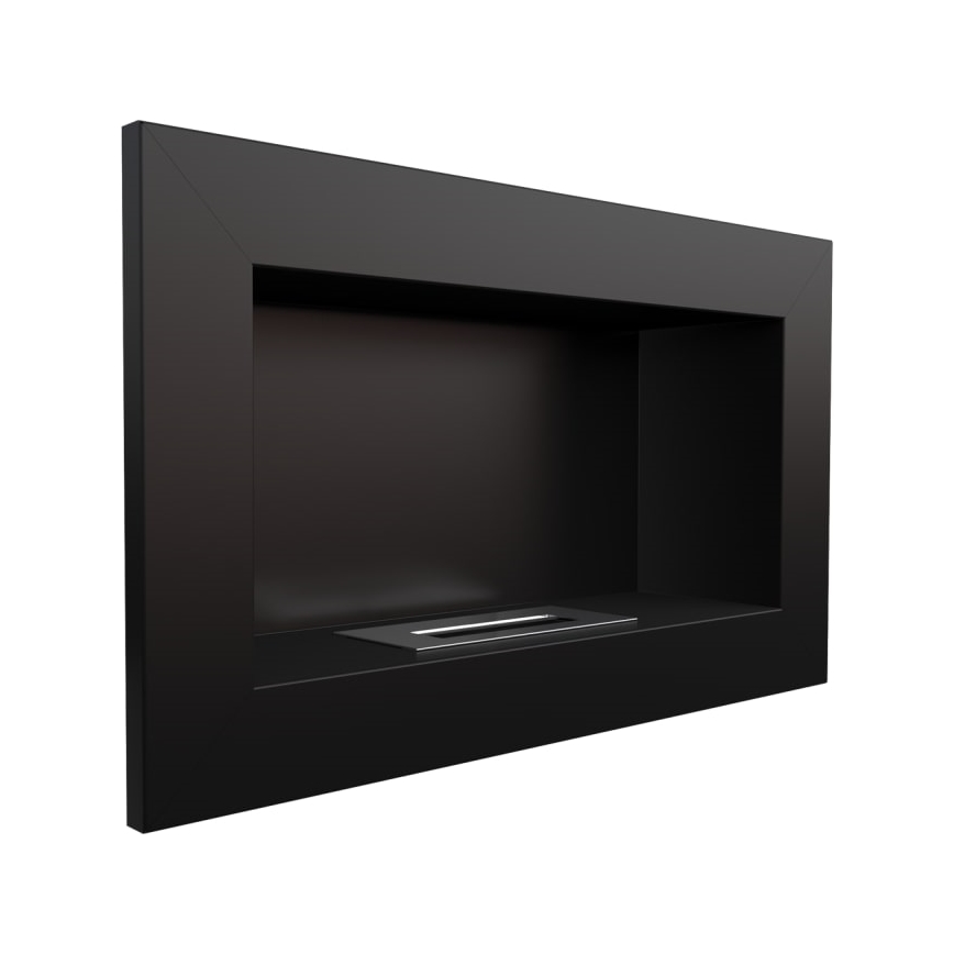 Kratki - Eingebauter BIO-Kamin 37,4x64,8 cm 1 kW schwarz