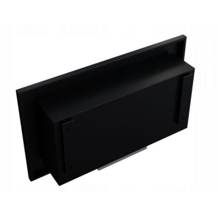 Kratki - Eingebauter BIO-Kamin 37,4x64,8 cm 1 kW schwarz