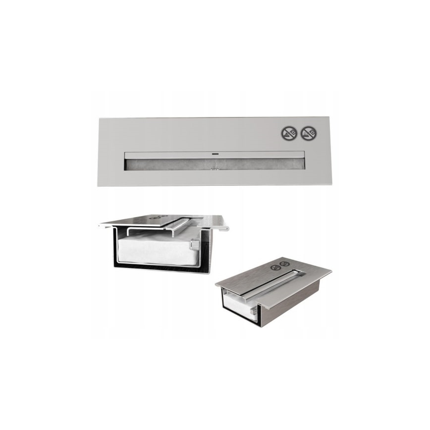 Kratki - Eingebauter BIO-Kamin 37,4x64,8 cm 1 kW schwarz