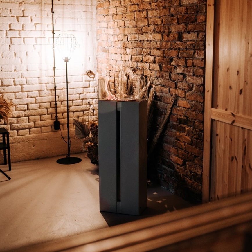 Kratki - BIO-Kamin 113,6x35,9 cm 2 kW schwarz
