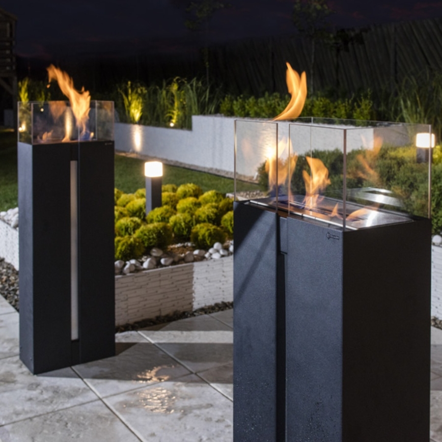 Kratki - BIO-Kamin 113,6x35,9 cm 2 kW schwarz