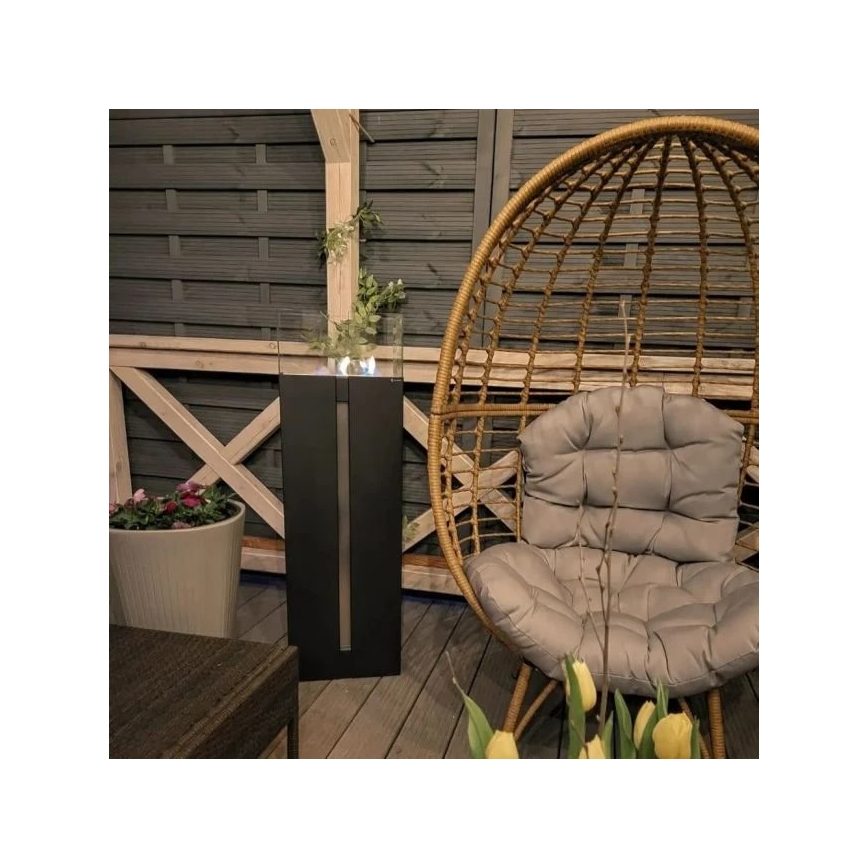 Kratki - BIO-Kamin 113,6x35,9 cm 2 kW schwarz