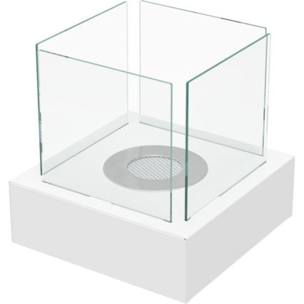 Kratki - BIO-Kamin 30,3x30 cm 1 kW Weiß