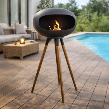 Bioethanol-Kamin TOKIO 45x100 cm 2kW schwarz