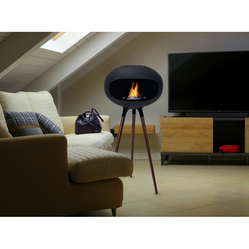 Bioethanol-Kamin TOKIO 45x100 cm 2kW schwarz