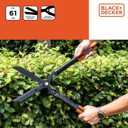 BLACK+DECKER - Heckenschere 610 mm