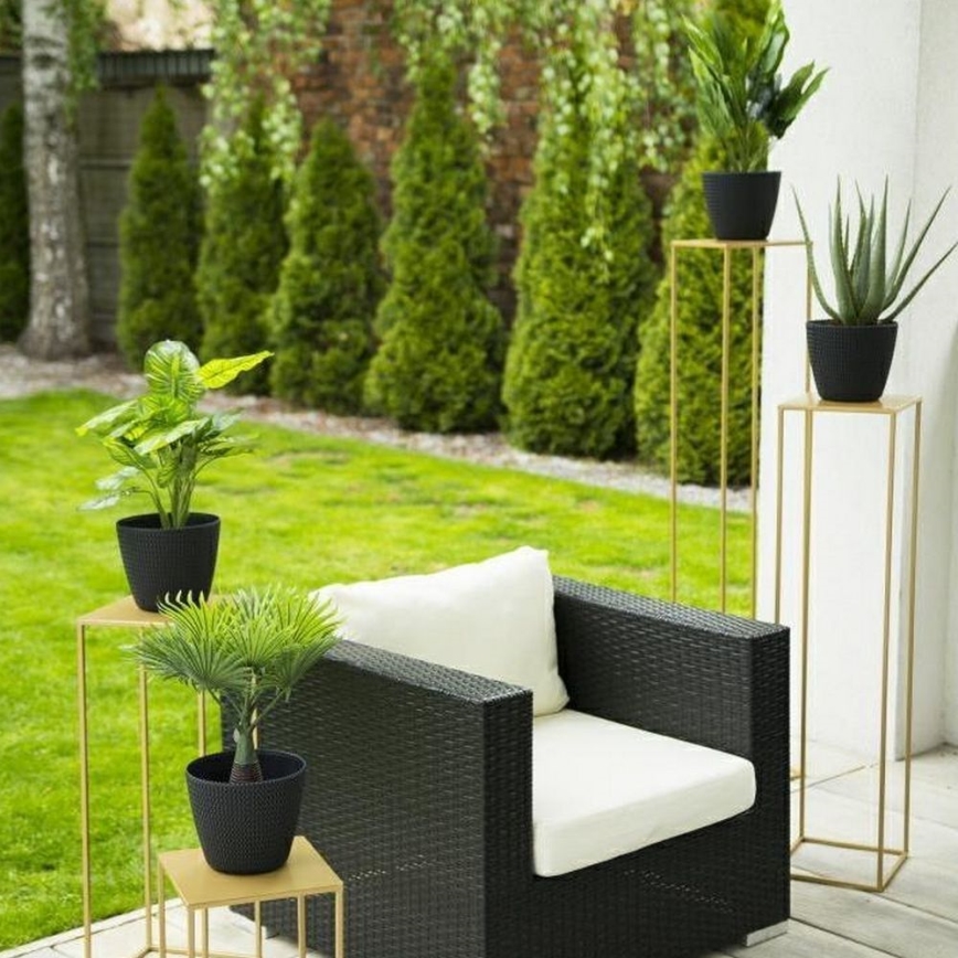 Blumenständer 100x24 cm in Gold