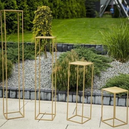 Blumenständer 100x24 cm in Gold