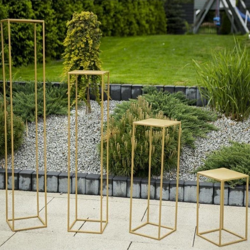 Blumenständer 100x24 cm in Gold