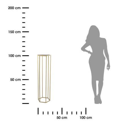 Blumenständer 100x24 cm in Gold