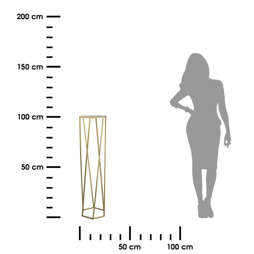 Blumenständer 100x24 cm in Gold
