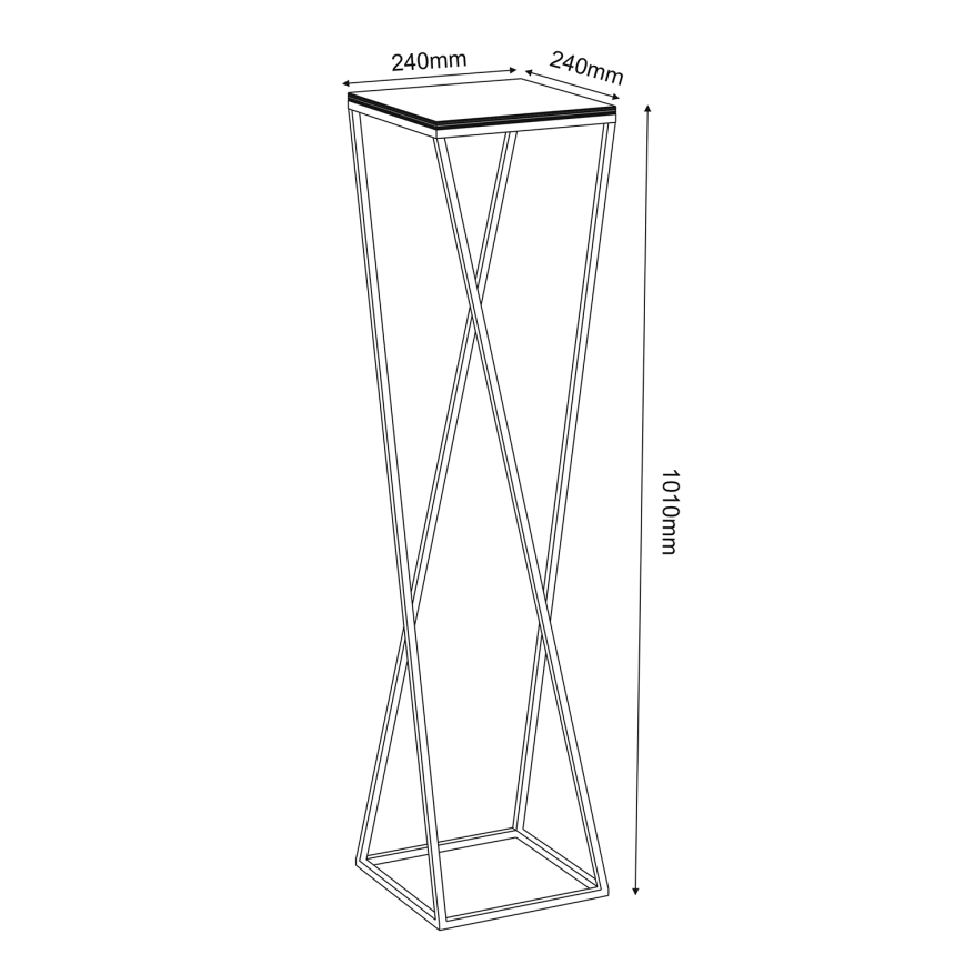 Blumenständer 100x24 cm weiß