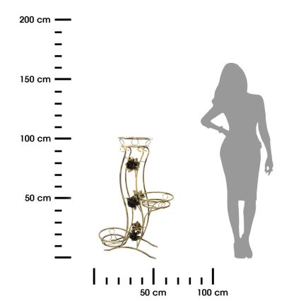 Blumenständer 100x70 cm golden