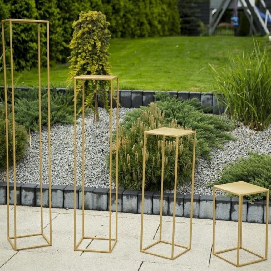 Blumenständer 130x24 cm gold