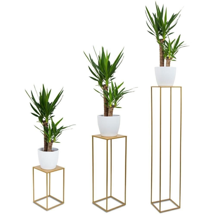 Blumenständer 130x24 cm gold
