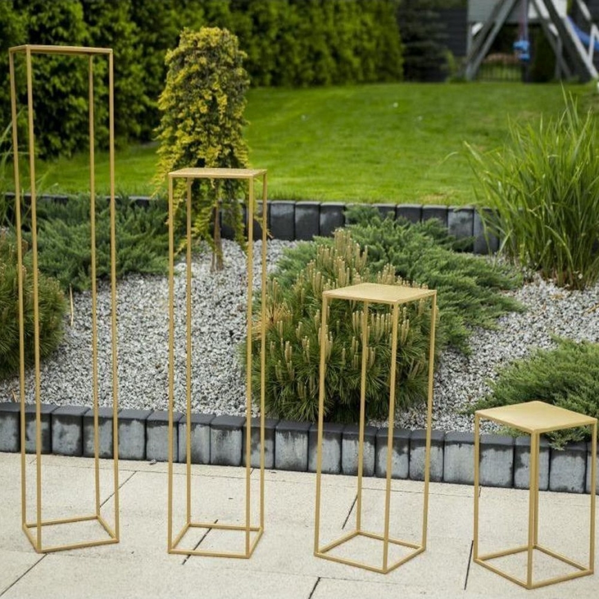 Blumenständer 40x24 cm gold