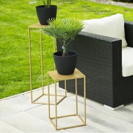 Blumenständer 40x24 cm goldfarben