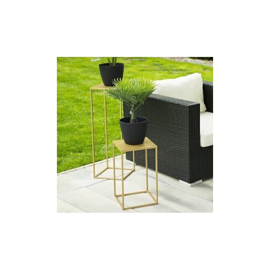 Blumenständer 40x24 cm goldfarben