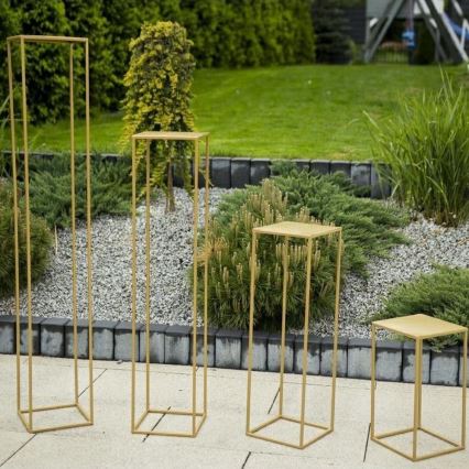 Blumenständer 40x24 cm goldfarben