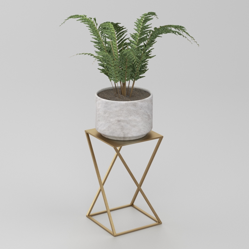 Blumenständer 40x24 cm in Gold