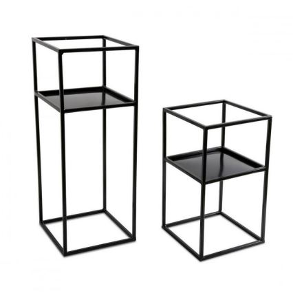 Blumenständer 40x24 Schwarz