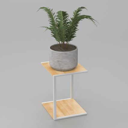 Blumenständer 40x30x34 cm Weiß