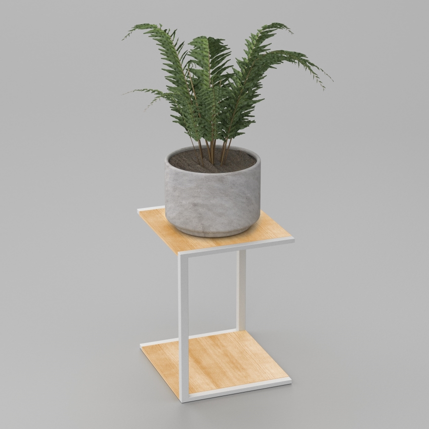 Blumenständer 40x30x34 cm Weiß