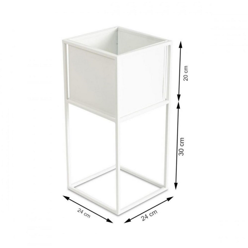 Blumenständer 50x24 cm Weiß