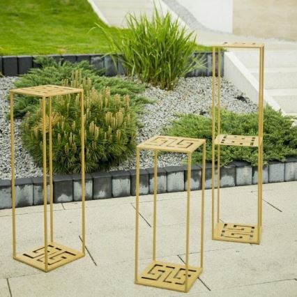 Blumenständer 60x24 cm in Gold