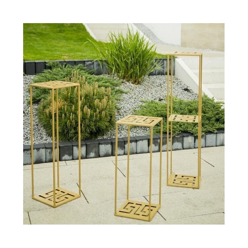 Blumenständer 60x24 cm in Gold