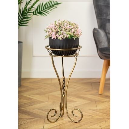 Blumenständer 60x28 cm golden