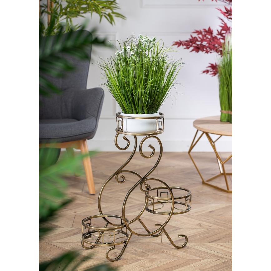 Blumenständer 64x60 cm Gold