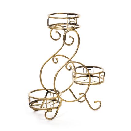 Blumenständer 64x60 cm Gold