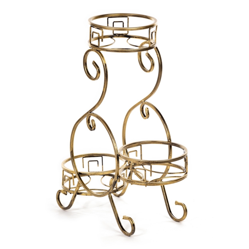 Blumenständer 64x60 cm Gold