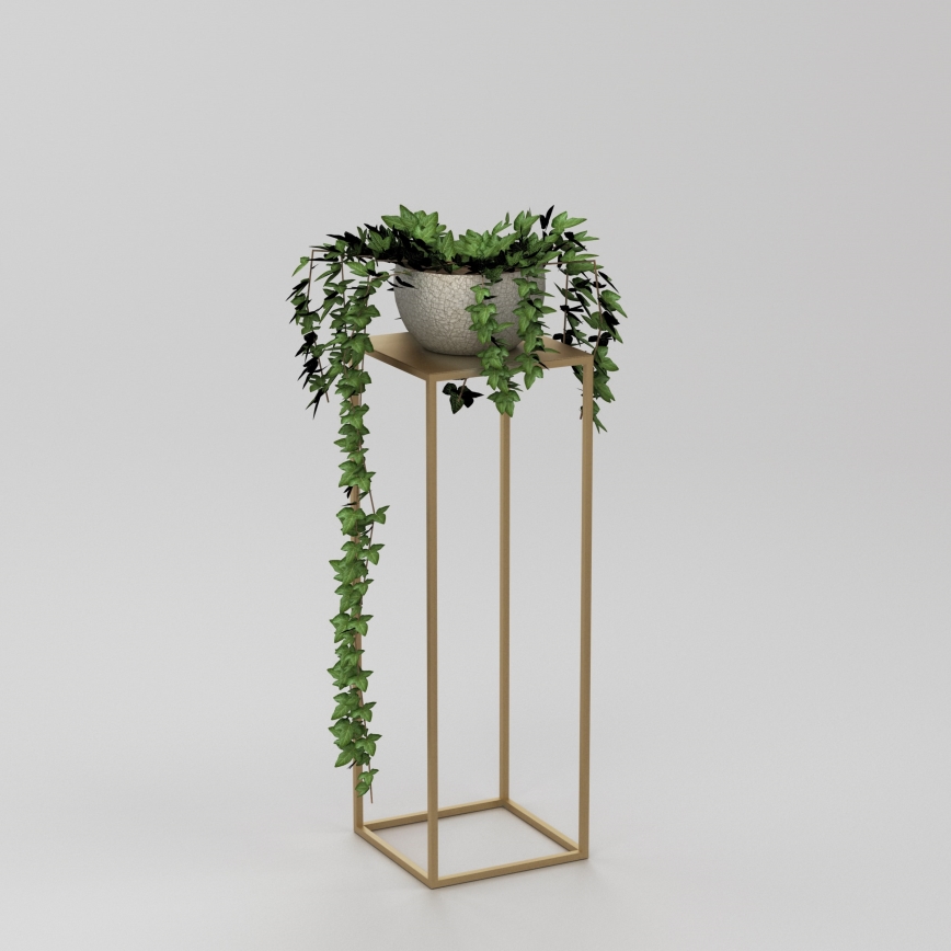 Blumenständer 70x24 cm golden