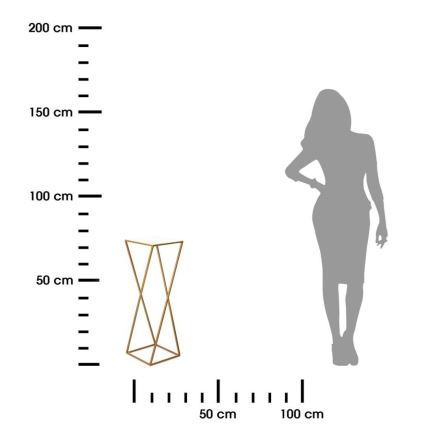 Blumenständer 70x24 cm in Gold