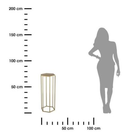 Blumenständer 70x24 cm in Gold