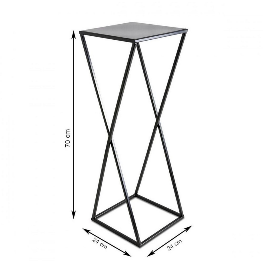 Blumenständer 70x24 Schwarz