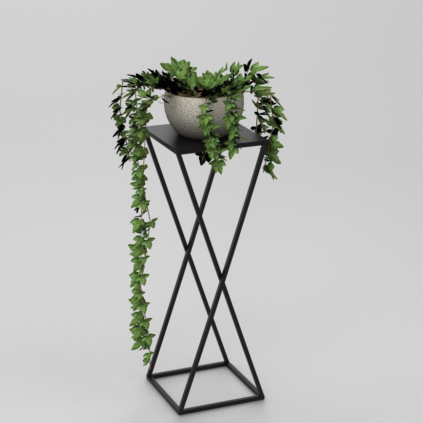 Blumenständer 70x24 cm schwarz